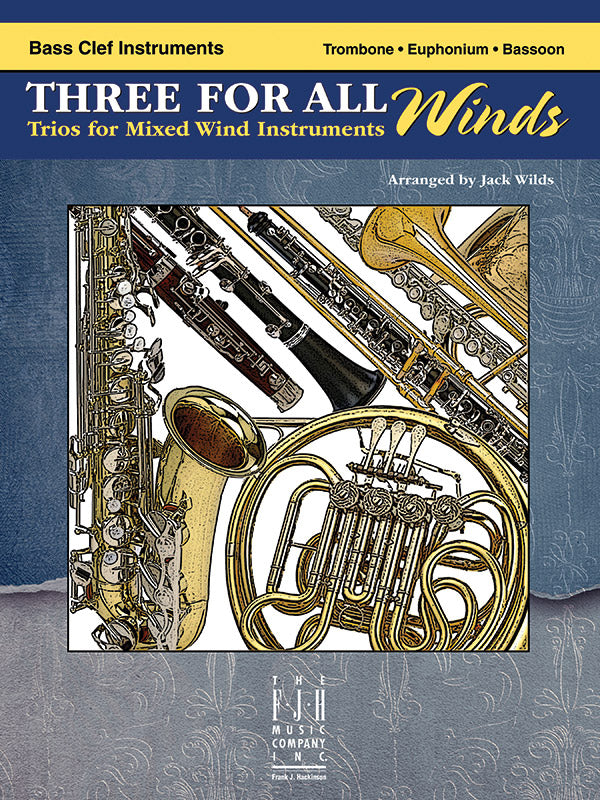 Three For All Winds - Bass Clef Instruments Cover Image