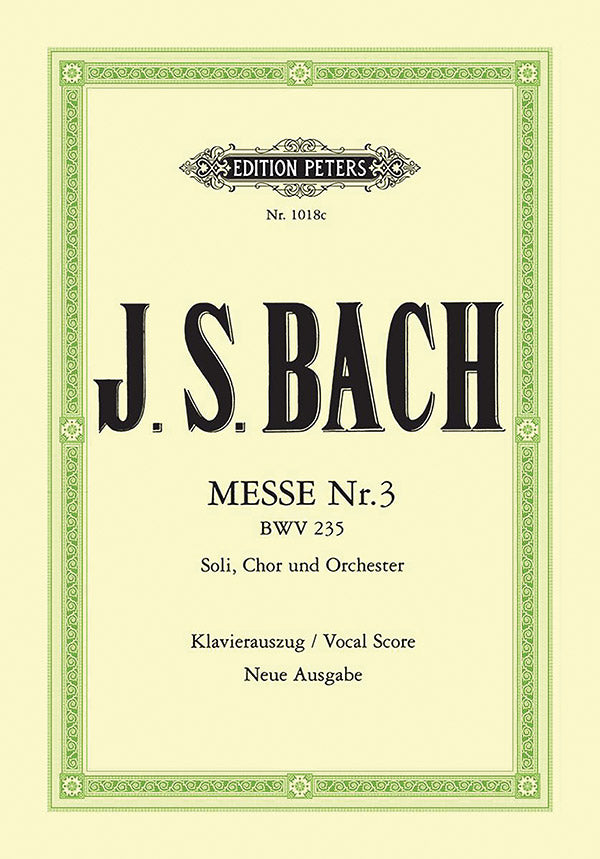 Mass No. 3 in G minor BWV 235 Cover Image
