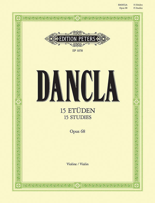 15 Studies Op. 68 for Violin with 2nd Violin Accompaniment Cover Image