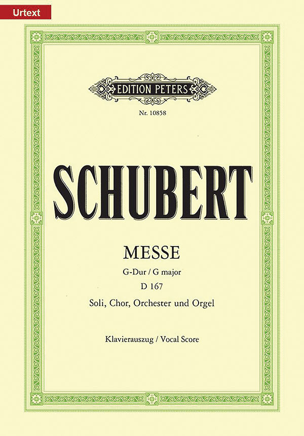 Mass in G D167 (Vocal Score) Cover Image