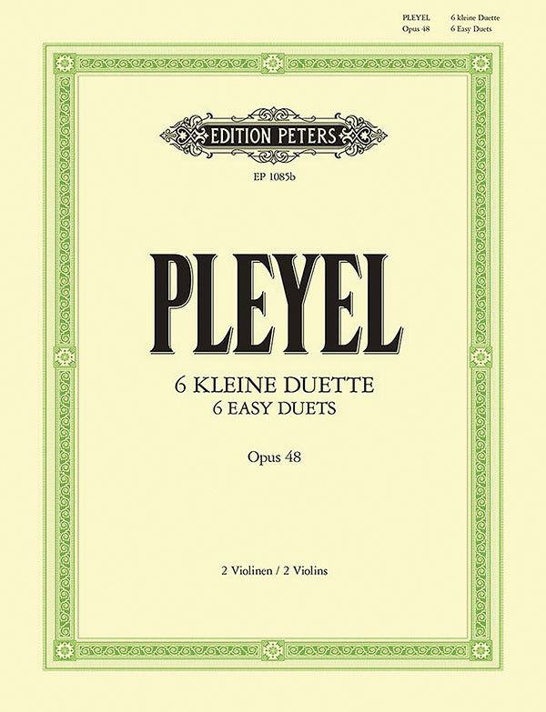 6 Easy Duets Op. 48 for 2 Violins Cover Image