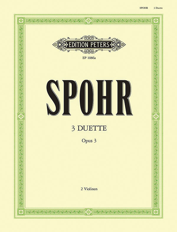 3 Duets Op. 3 for 2 Violins Cover Image