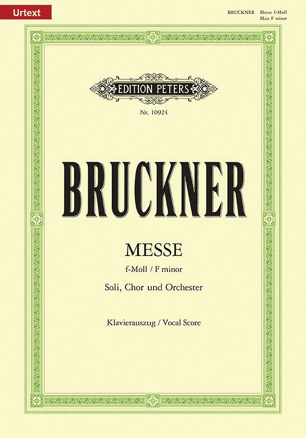 Mass in F minor WAB 28 (Vocal Score) Cover Image