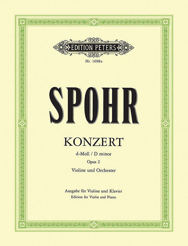 Violin Concerto No. 2 in D minor Op. 2 (Edition for Violin and Piano) Cover Image