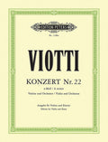Violin Concerto No. 22 in A minor (Edition for Violin and Piano) Cover Image