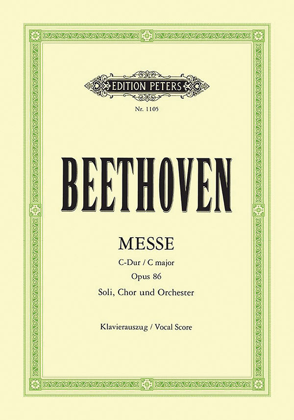 Mass in C Op. 86 (Vocal Score) Cover Image