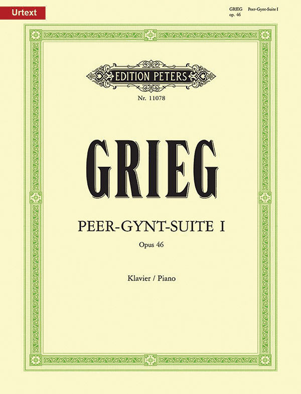 Peer Gynt Suite No. 1 Op.46 (new Urtext Edition) Cover Image
