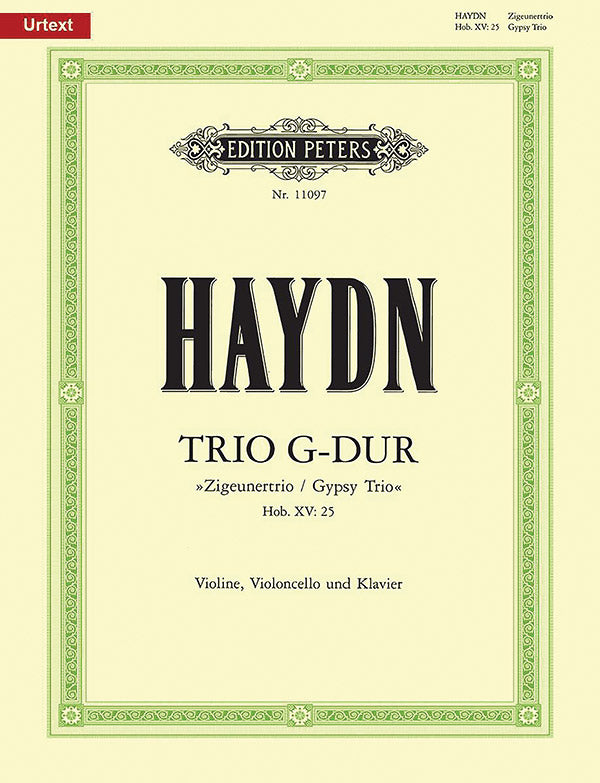 Piano Trio in G Hob. XV:25 Gypsy Trio Cover Image