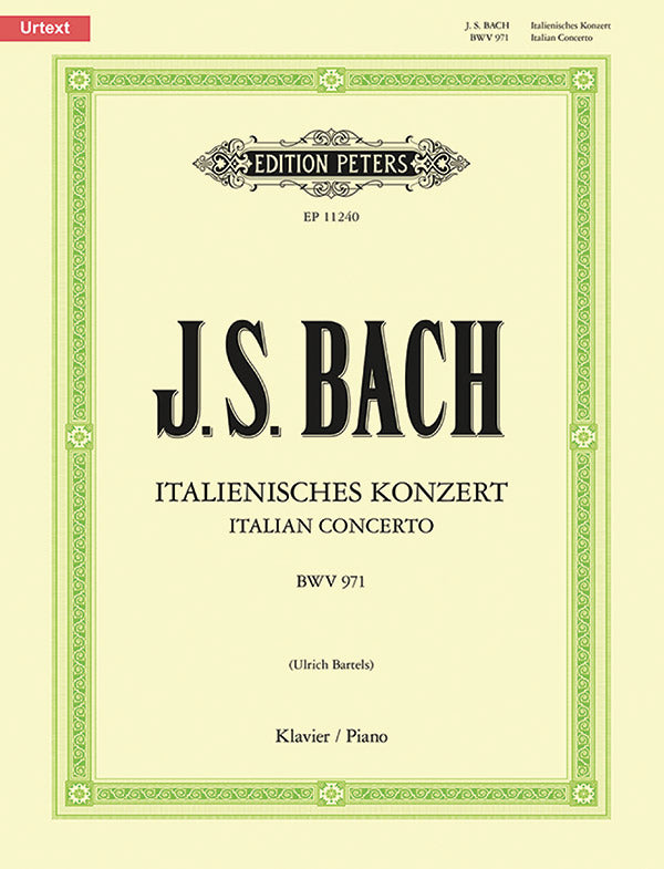 Italian Concerto BWV 971 Cover Image