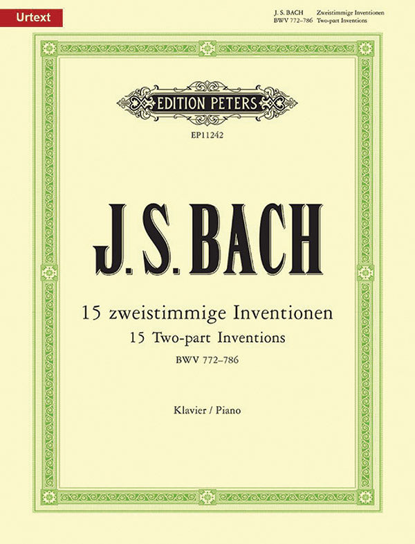 Two-part Inventions BWV 772-786 for Piano Cover Image