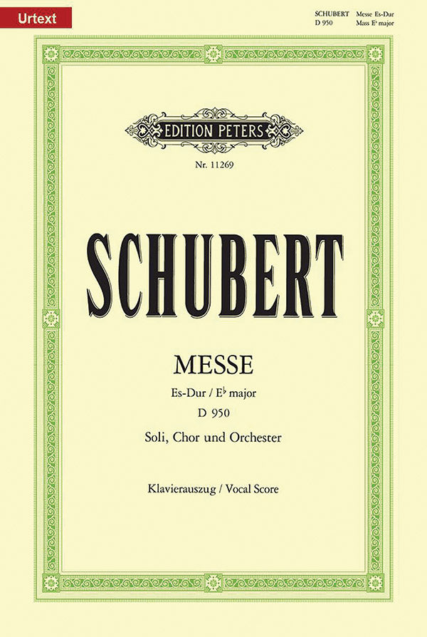 Mass E flat D950 (Vocal Score) Cover Image