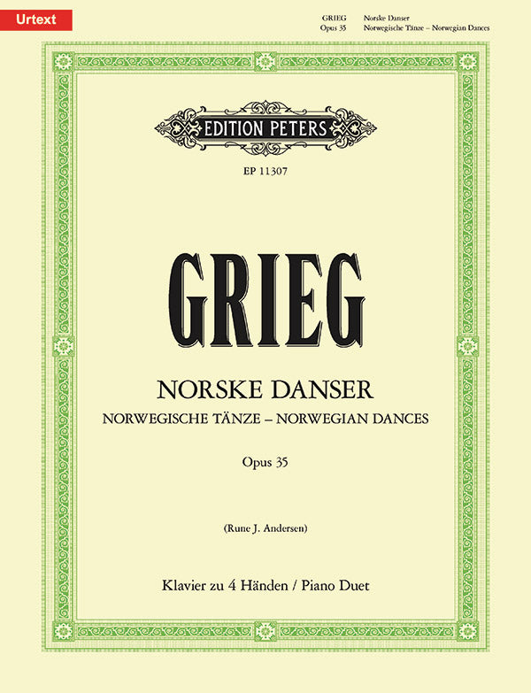 Norwegian Dances Op. 35 for Piano Duet Cover Image