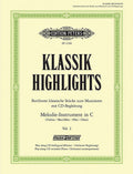 Klassik-Highlights: Famous Class. Pcs. for Melody Instr. in C, Vol. 2 [incl. CD] Cover Image
