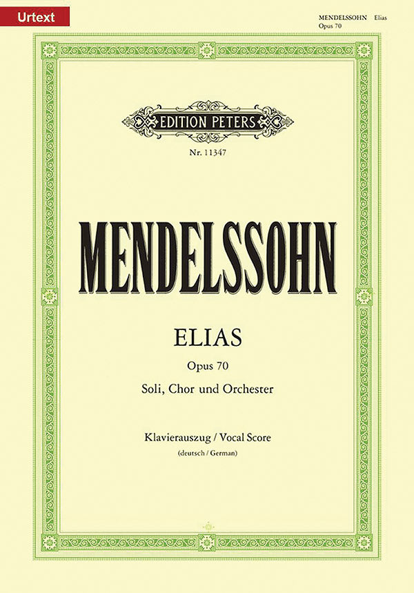 Elias (Elijah) Op. 70 (Vocal Score) Cover Image
