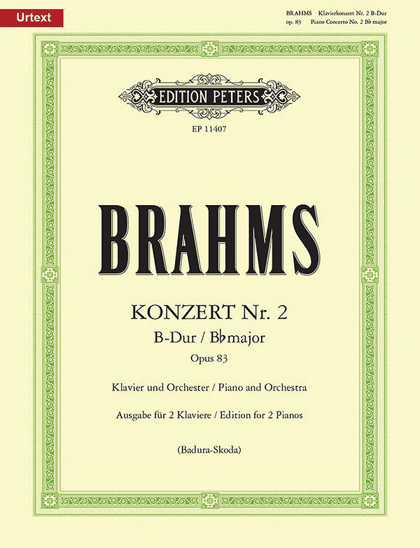 Piano Concerto No. 2 in B flat Op. 83 (Edition for 2 Pianos) Cover Image