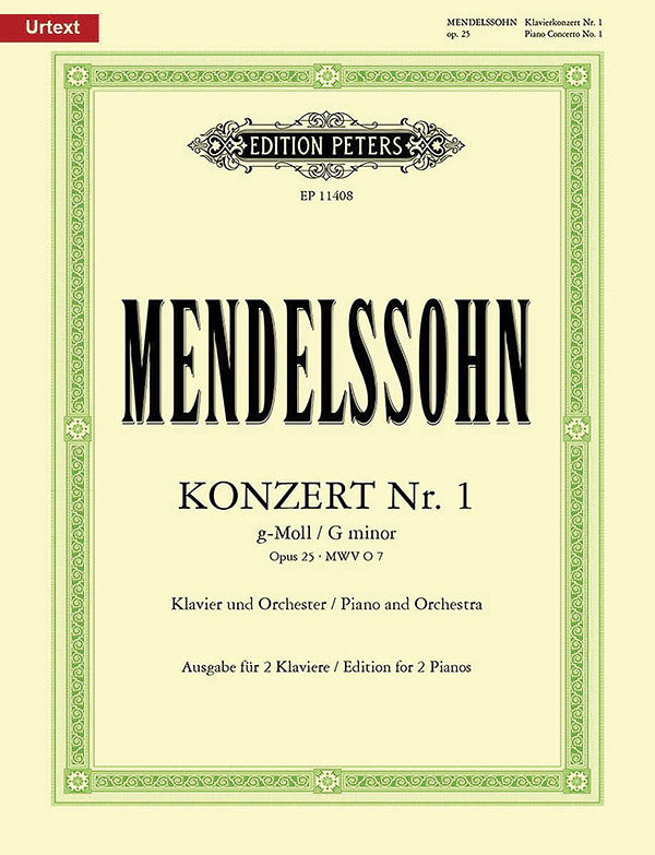 Piano Concerto No. 1 in G minor Op. 25 (Edition for 2 Pianos) Cover Image