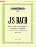 Three-part Sinfonias (Inventions) BWV 787-801 for Piano Cover Image