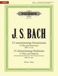 Inventions and Sinfonias BWV 772-801 for Piano Cover Image