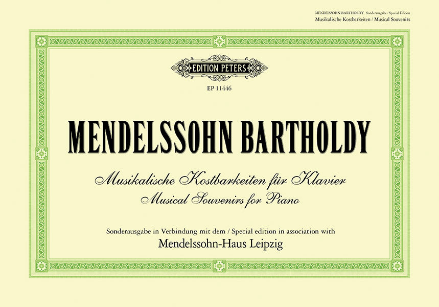 Mendelssohn-Bartholdy: Musical Souvenirs for Piano Cover Image