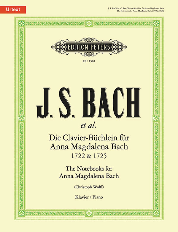 The Notebooks for Anna Magdalena Bach 1722 & 1725 Cover Image