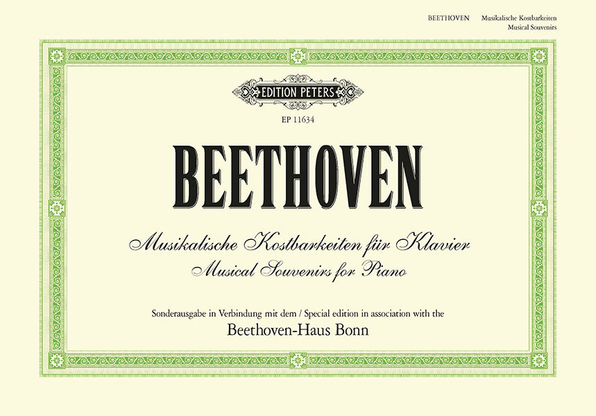 Beethoven: Musical Souvenirs for Piano Cover Image