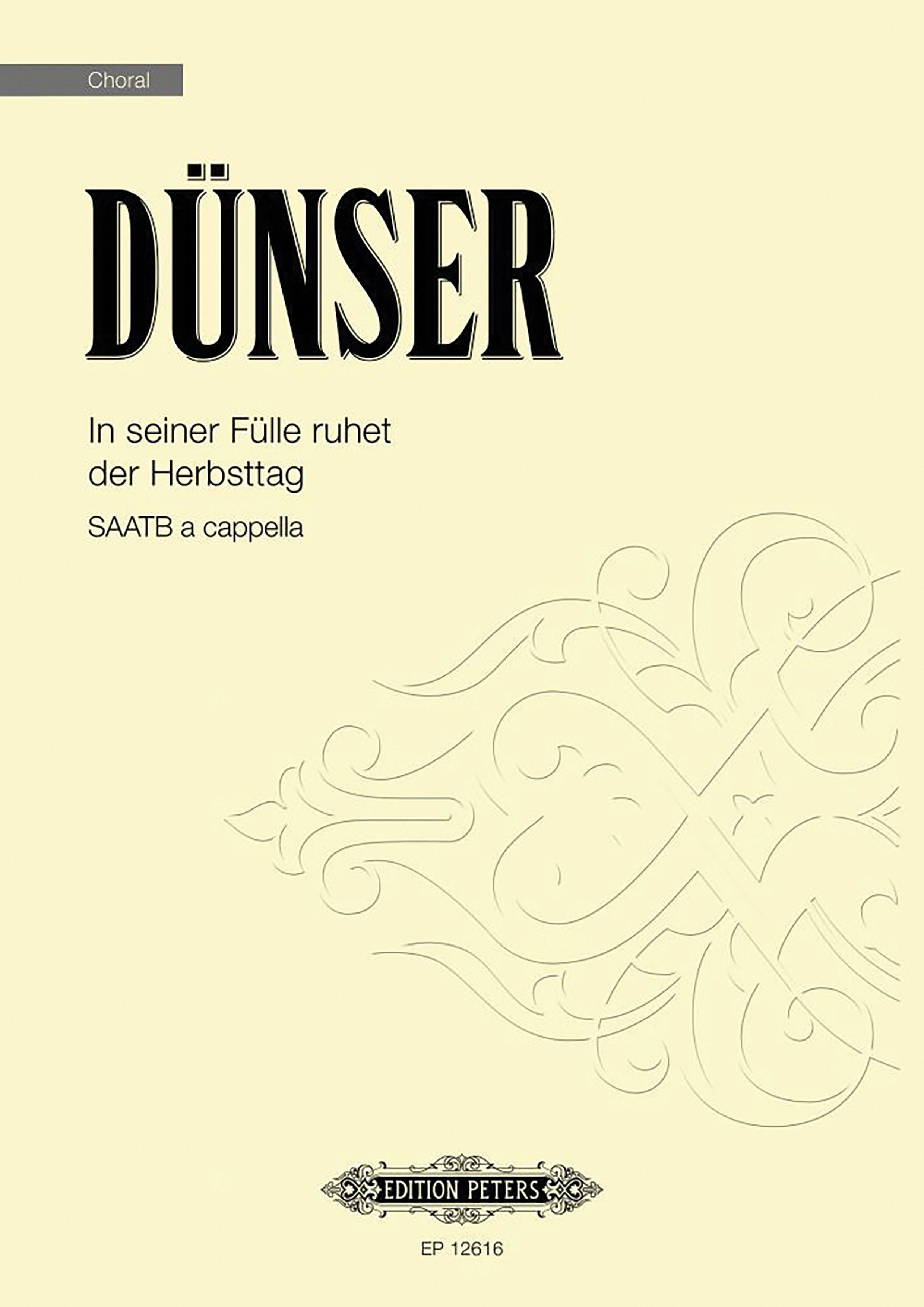 In Seiner Fülle Ruhet der Herbsttag Cover Image
