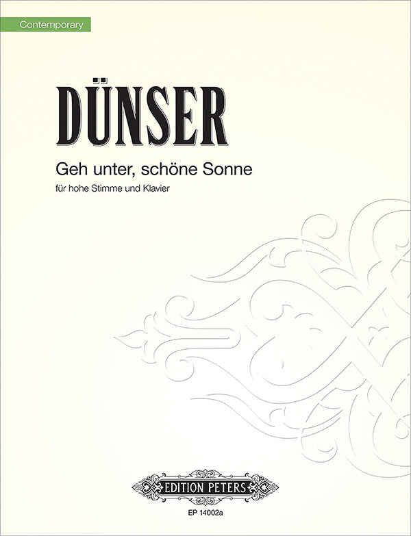 Geh unter, schoene Sonne Cover Image