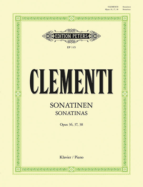 Sonatinas Op. 36 Nos. 1-6; Op. 37 Nos. 1-3; Op. 38 Nos. 1-3 Cover Image