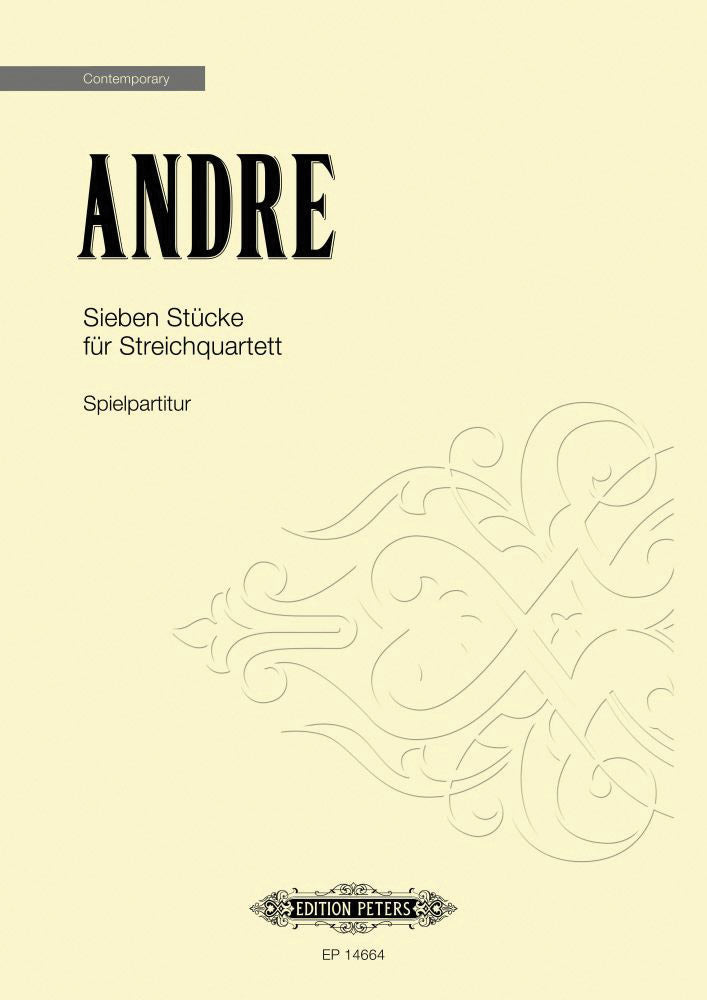 Sieben Stücke für Streichquartett (Performing Score) Cover Image