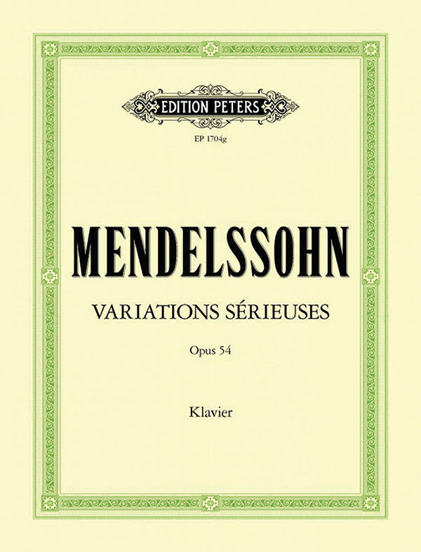 Variations Sérieuses in D minor Op.54 Cover Image