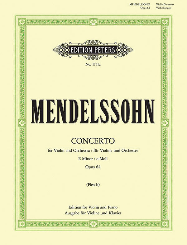 Violin Concerto in E minor Op. 64 (Edition for Violin and Piano) Cover Image