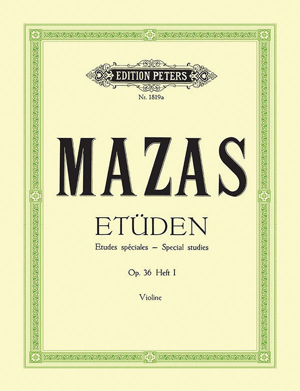 Studies Op. 36 for Violin, Vol. 1: Études spéciales Cover Image