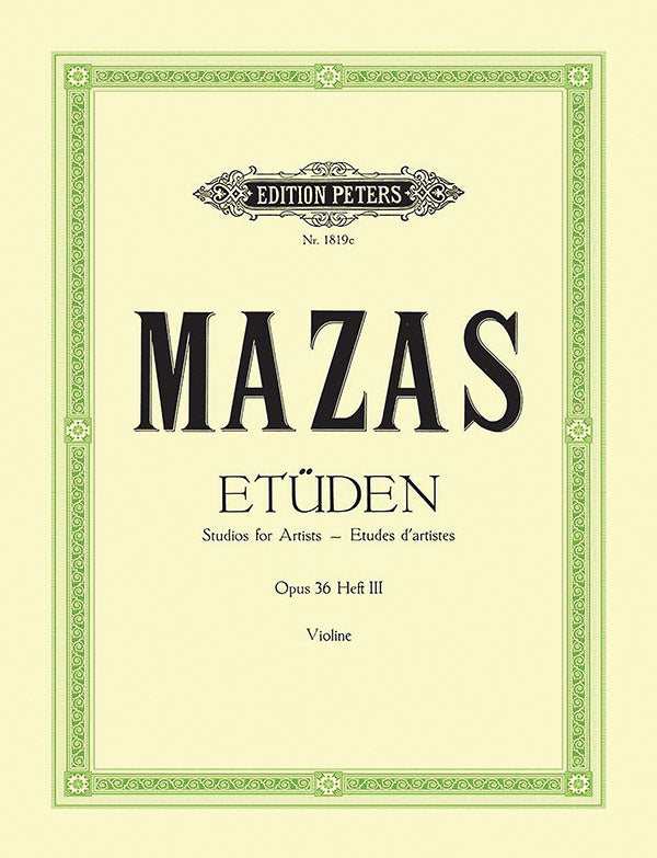 Studies Op. 36 for Violin, Vol. 3: Études d'artistes Cover Image