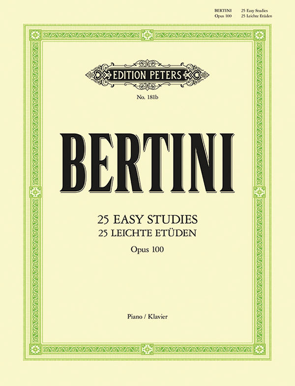 25 Easy Studies Op.100 Cover Image
