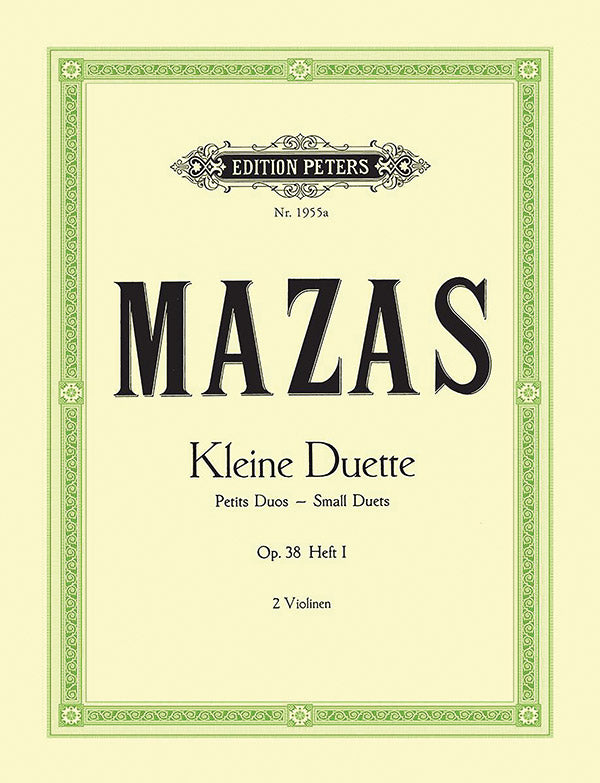 12 Little Duets Op. 38 for 2 Violins, Vol. 1 Cover Image