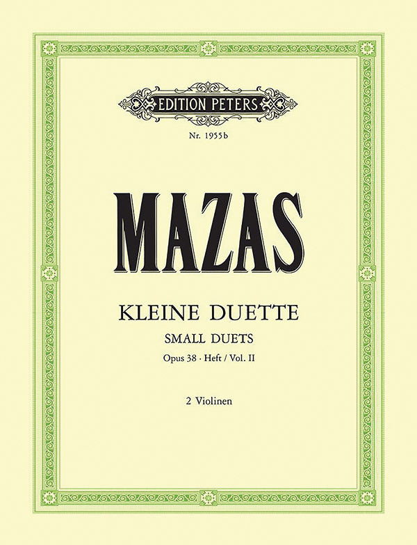 12 Little Duets Op. 38 for 2 Violins, Vol. 2 Cover Image