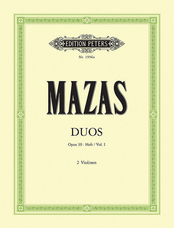 6 Duos Op. 39 for 2 Violins, Vol. 1 Cover Image
