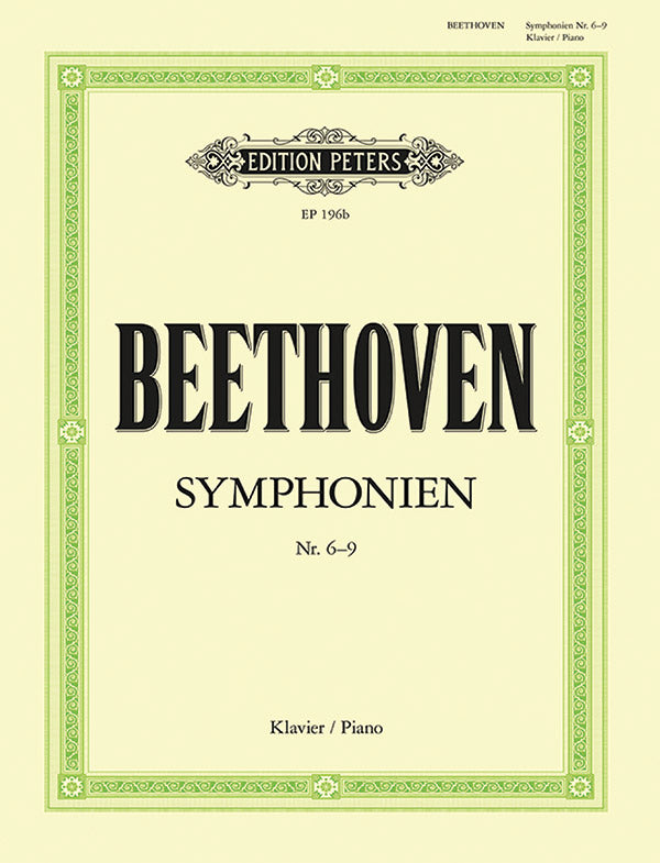 Symphonies Vol. 2, Nos. 6-9 arranged for piano Cover Image
