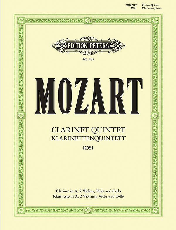 Clarinet Quintet in A K581 Cover Image