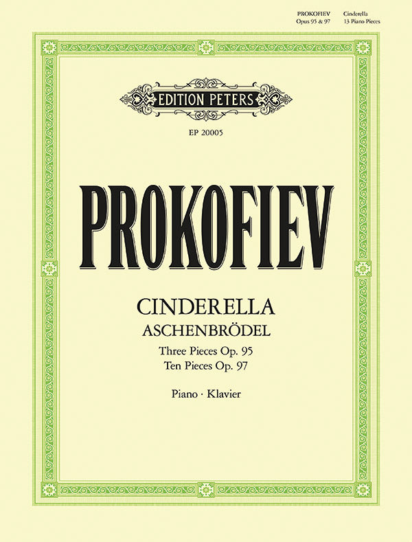 Cinderella: 13 Pieces for Piano Op. 95, Op. 97 (Aschenbrödel) Cover Image