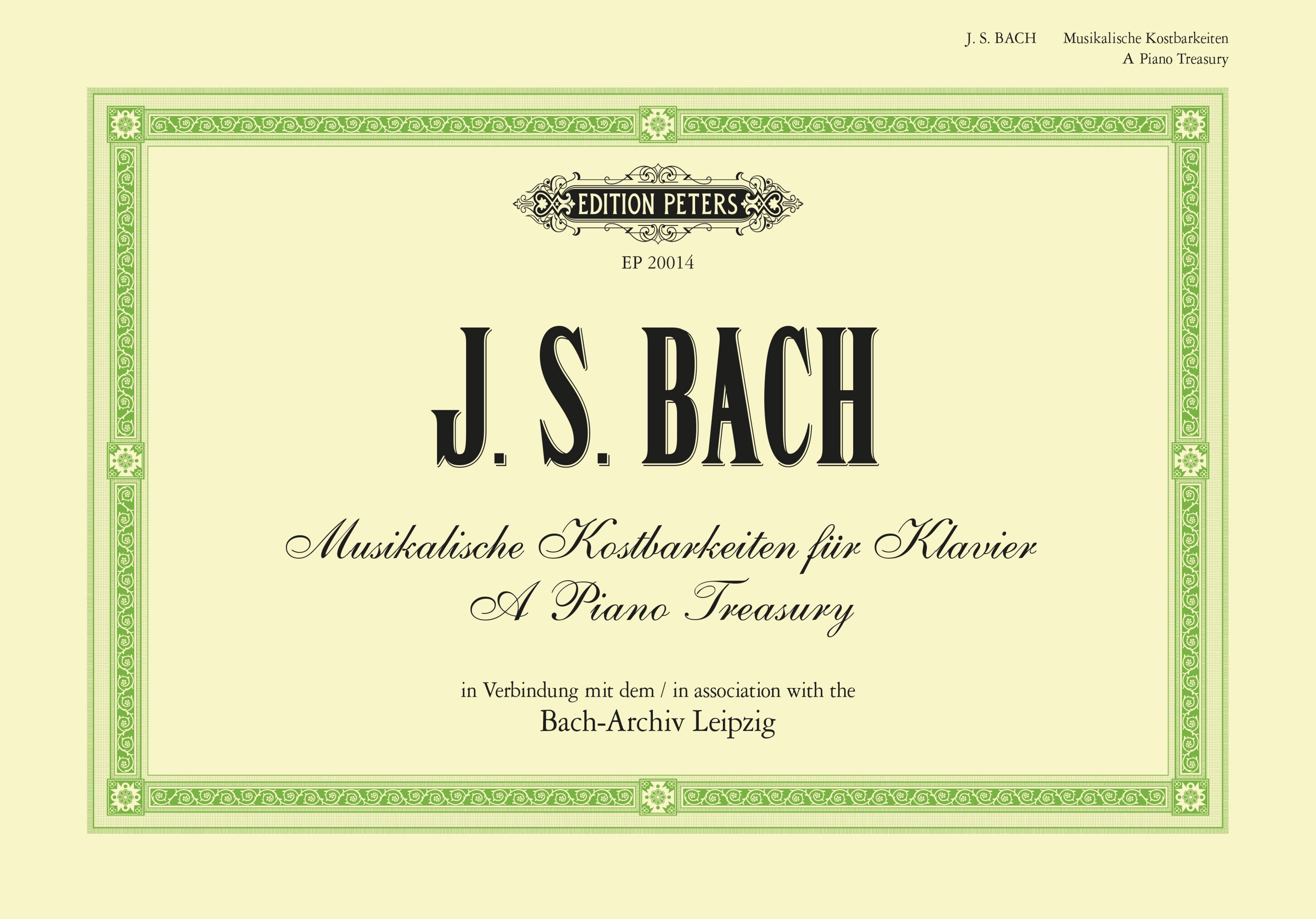 J.S. Bach: A Piano Treasury Cover Image