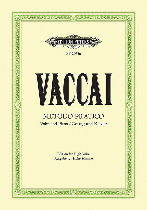 Metodo Pratico di Canto Italiano for Voice and Piano (High Voice) Cover Image