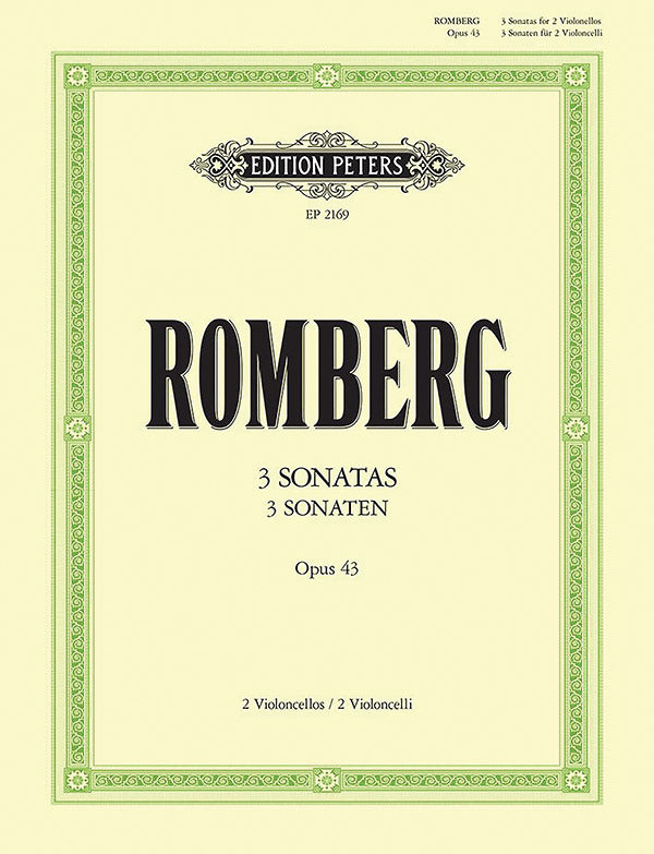 3 Sonatas for 2 Cellos Op. 43 Cover Image