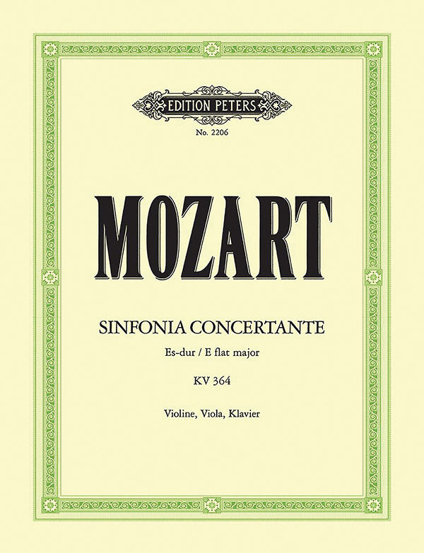 Sinfonia concertante in E flat K364 (320d) (Edition for Violin, Viola and Piano) Cover Image