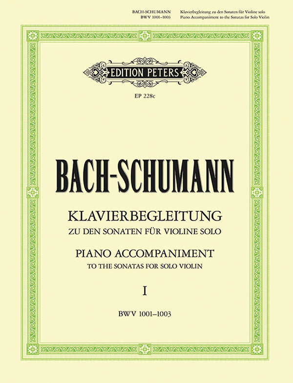 Piano Accompaniment to the Sonatas for Solo Violin, Vol.1 Cover Image