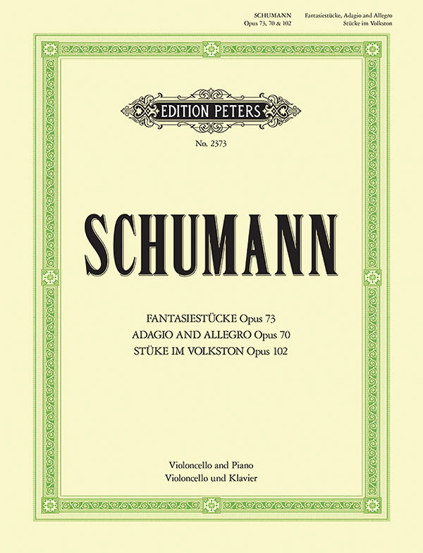 Fantasiestücke, Adagio and Allegro, Stücke im Volkston for Cello and Piano Cover Image