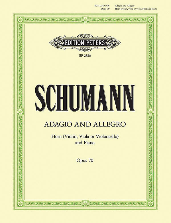 Adagio and Allegro in A flat Op. 70 for Horn (Violin/Viola/Cello) and Piano Cover Image