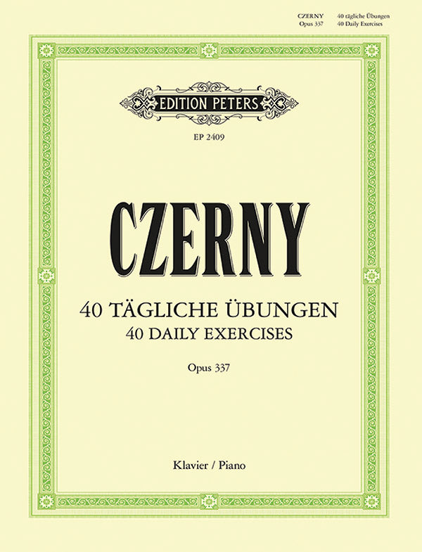 40 Daily Exercises Op.337 Cover Image