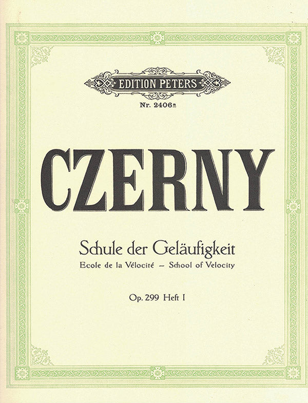 School of Velocity Op. 299 for Piano Cover Image