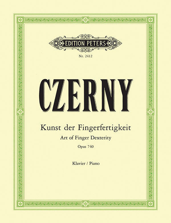 The Art of Finger Dexterity Op. 740 (699) for Piano Cover Image